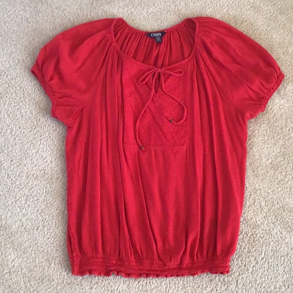 Chaps Women’s Top, Red, Size Small